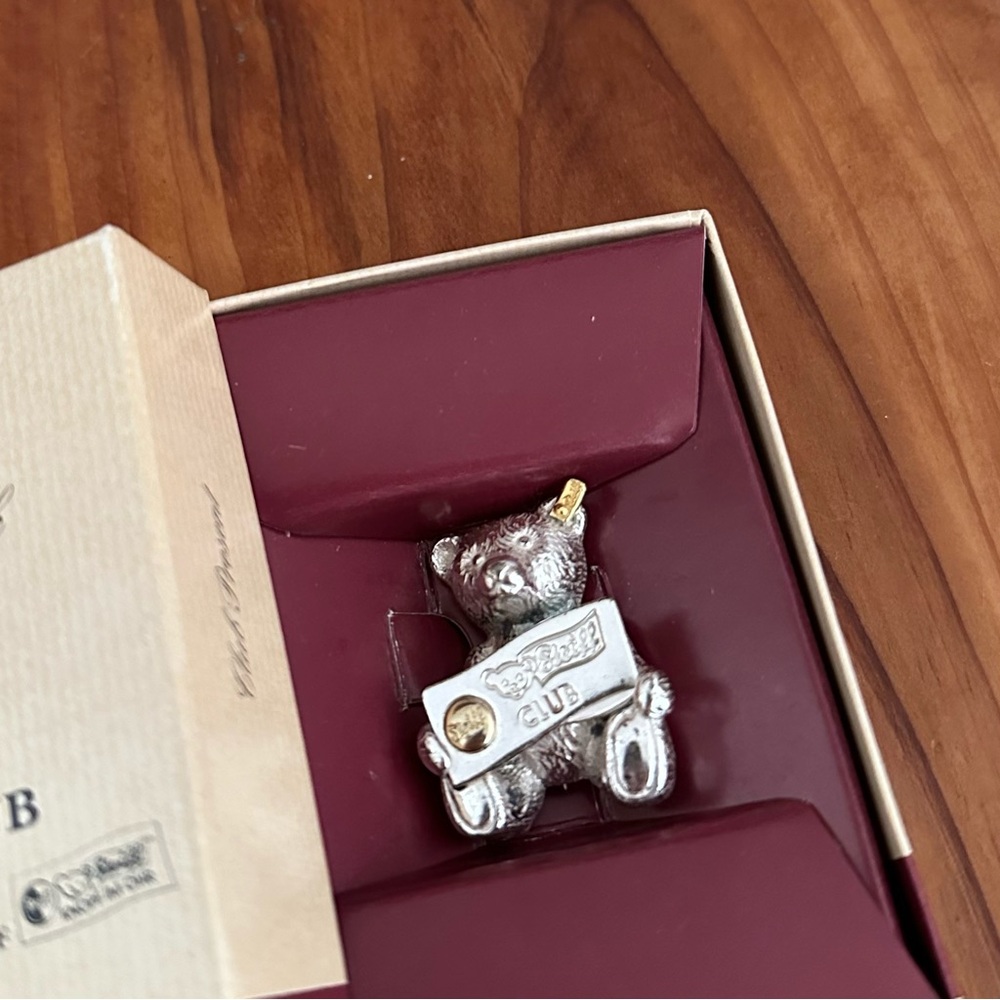 Vintage Steiff Club Teddy Bear PIN Brooch Steiff - Picture 5 of 5